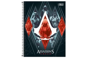 O Caderno Espiral Universitário de 200 Folhas Assassin's Creed da Tilibra é o novo lançamento com parceria da Ubisoft seguindo o sucesso desta incríve