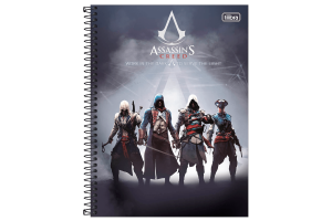 O Caderno Espiral Universitário de 200 Folhas Assassin's Creed da Tilibra é o novo lançamento com parceria da Ubisoft seguindo o sucesso desta incríve